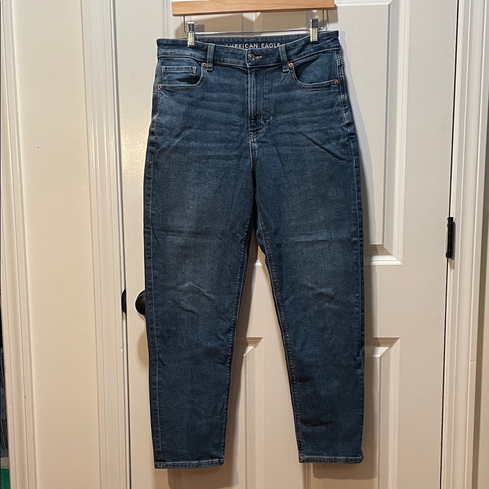 American Eagle Outfitters Women’s Dark Blue Mom Jeans
